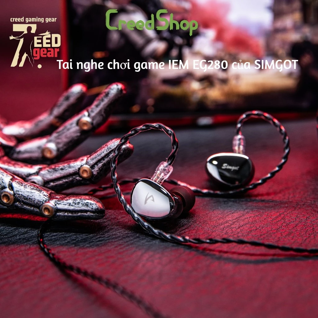 Tai nghe Gaming SIMGOT EG280 in Ear Monitor, 1DD+1 Planar HiFi IEM