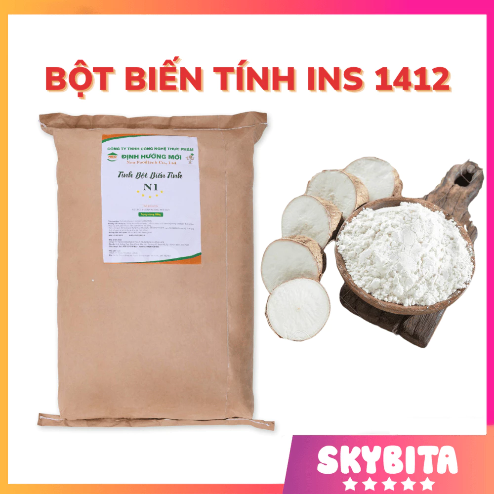 Tinh bột biến tính INS 1412 - Chất ổn định cấu trúc, chất nhũ hóa trong chế biến thực phẩm