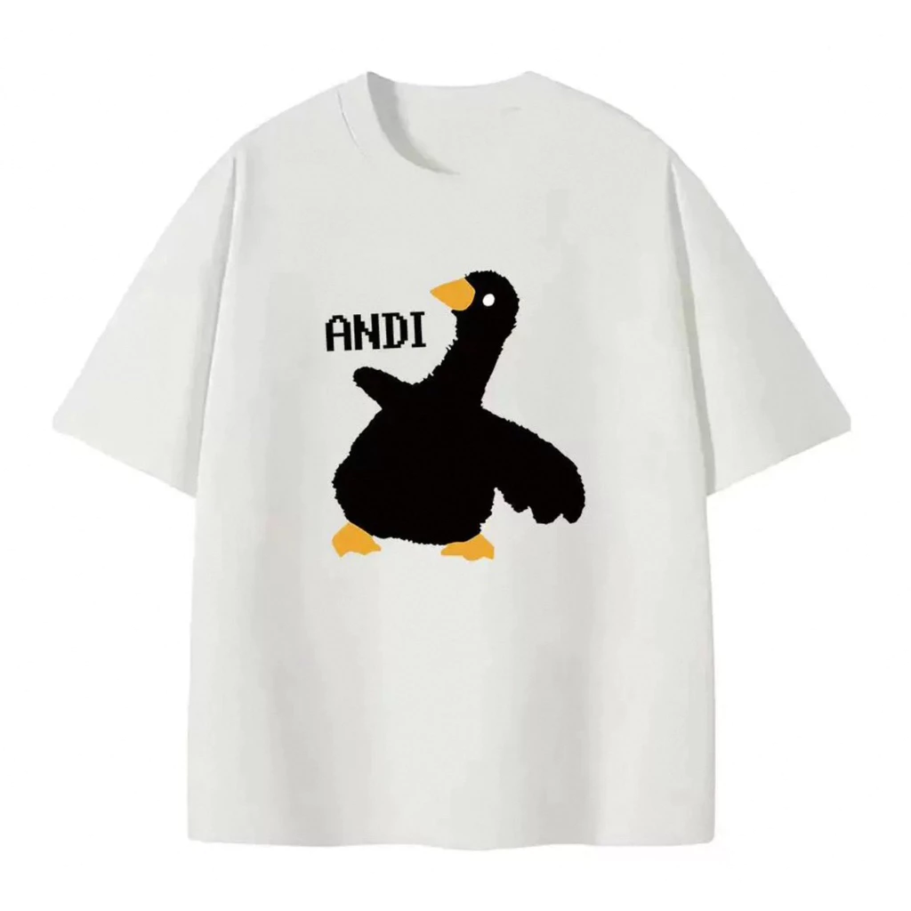 Áo Thun Andi Form Rộng Unisex - Cotton Dày Dặn - Dễ Thương Bacsic New Items 2025