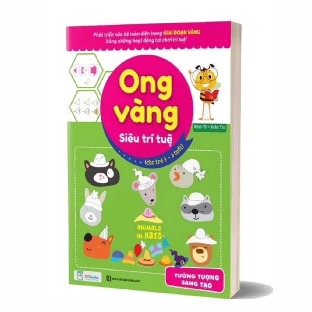 Sách - Ong vàng siêu trí tuệ cho trẻ 3 - 6 tuổi ( Tưởng tượng-sáng tạo)