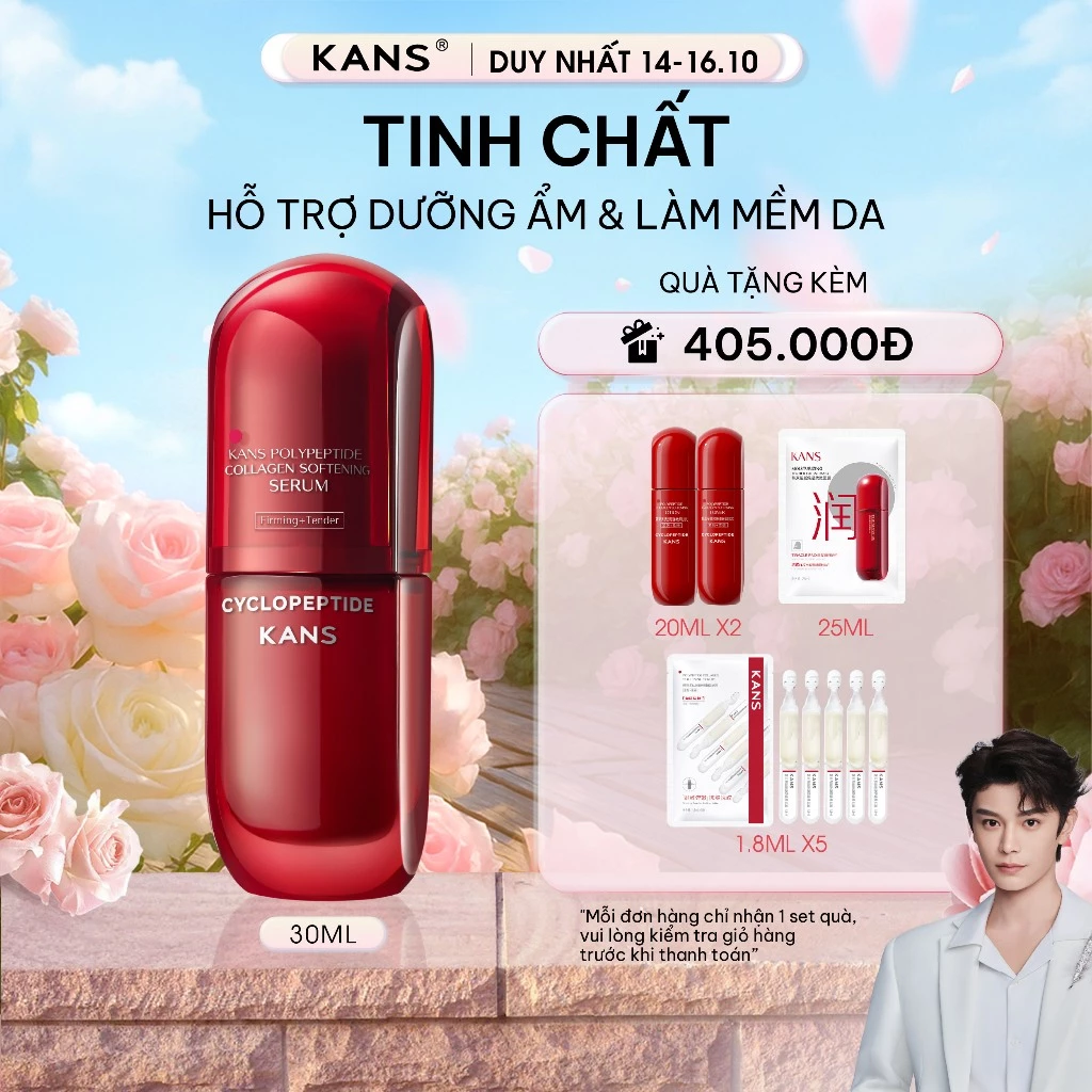Serum Tinh Chất Kans Chống Lão Hóa Dưỡng Ẩm Bổ Sung Collagen Săn Chắc Da Tái Tạo Làn Da Hàng Ngày