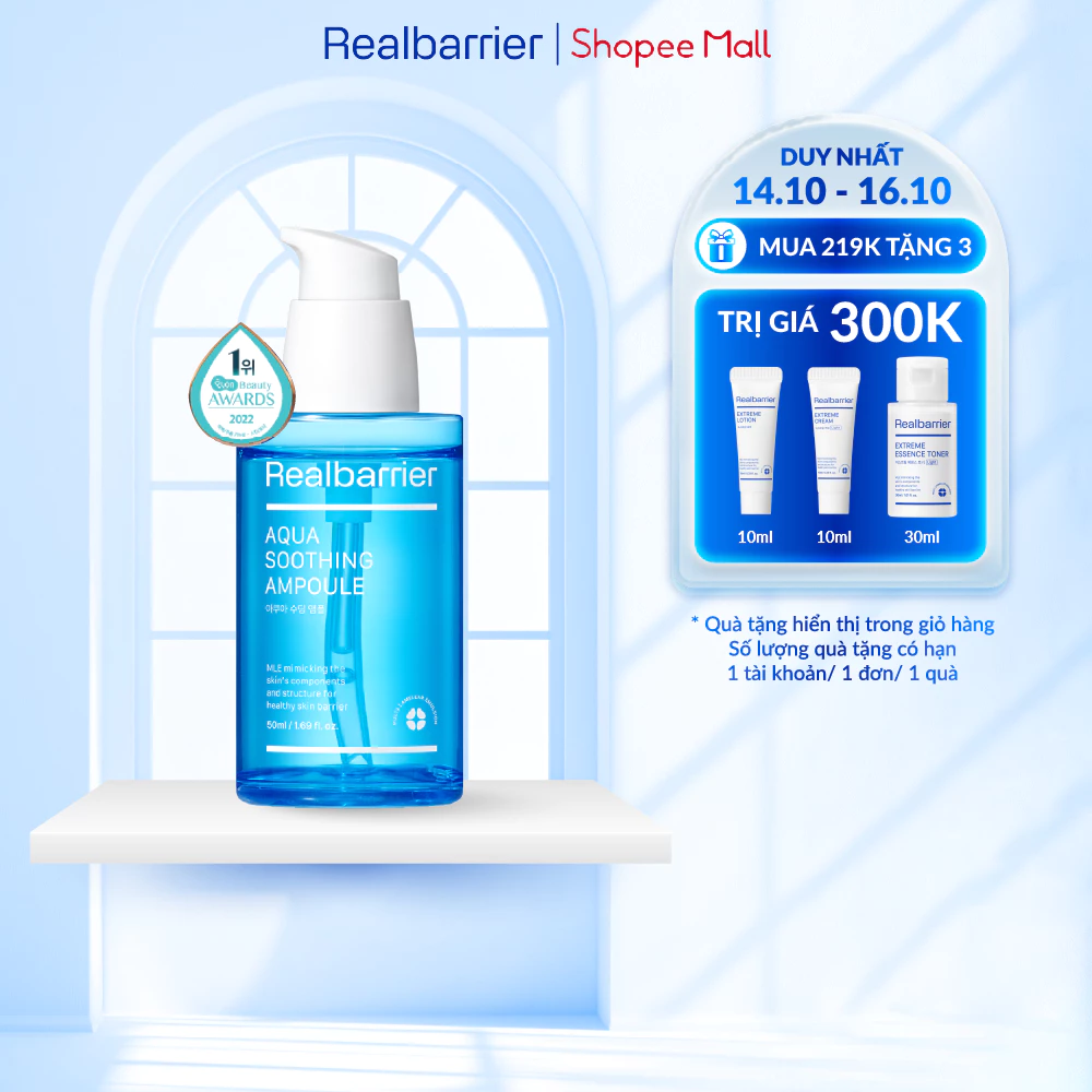 Tinh chất dưỡng ẩm Real Barrier Aqua Soothing Ampoule 50ml