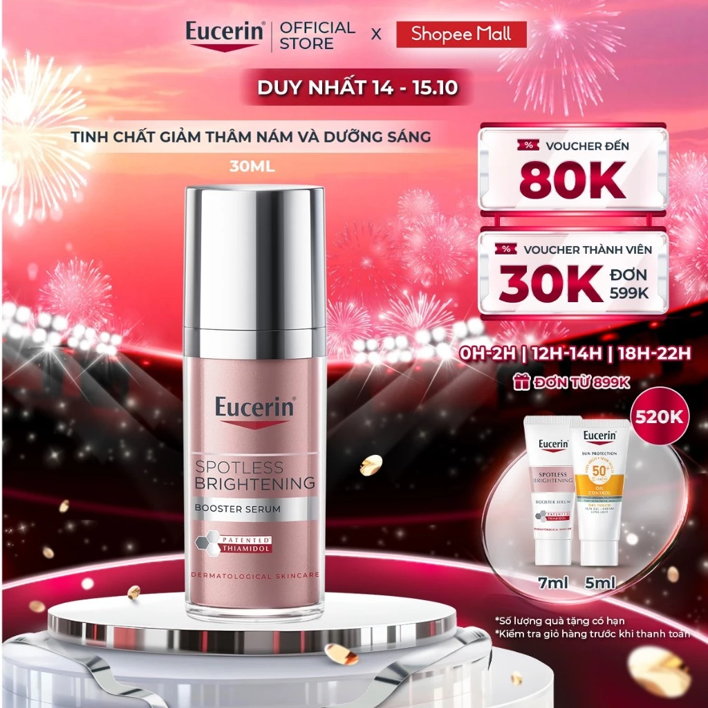 Tinh chất giảm thâm nám & dưỡng sáng Eucerin Spotless Brightening Booster Serum 30ml