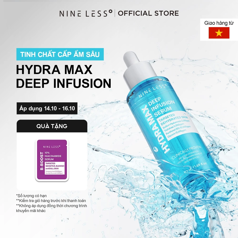 Tinh chất dưỡng ẩm NINELESS Hydra-Max Deep Infusion Serum 50ml