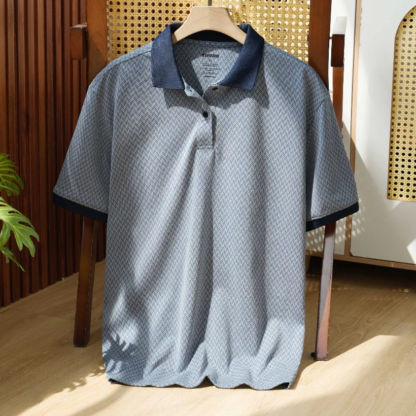 Áo Thun Polo Nam AirWeave Cotton Dệt Kim Cao Cấp, Form RegularFit Co Giãn Thoáng Mát - MANNER