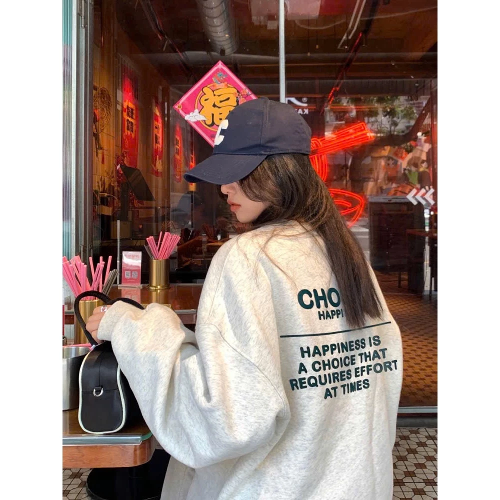 [DEAL MỞ BÁN] Áo Sweater thu đông 2025 Happy, Dáng Cổ Tròn Vải Nỉ 2 Da Nam Nữ Ko Xù Lông, Form Suông,Tay Dài Dày Dặn