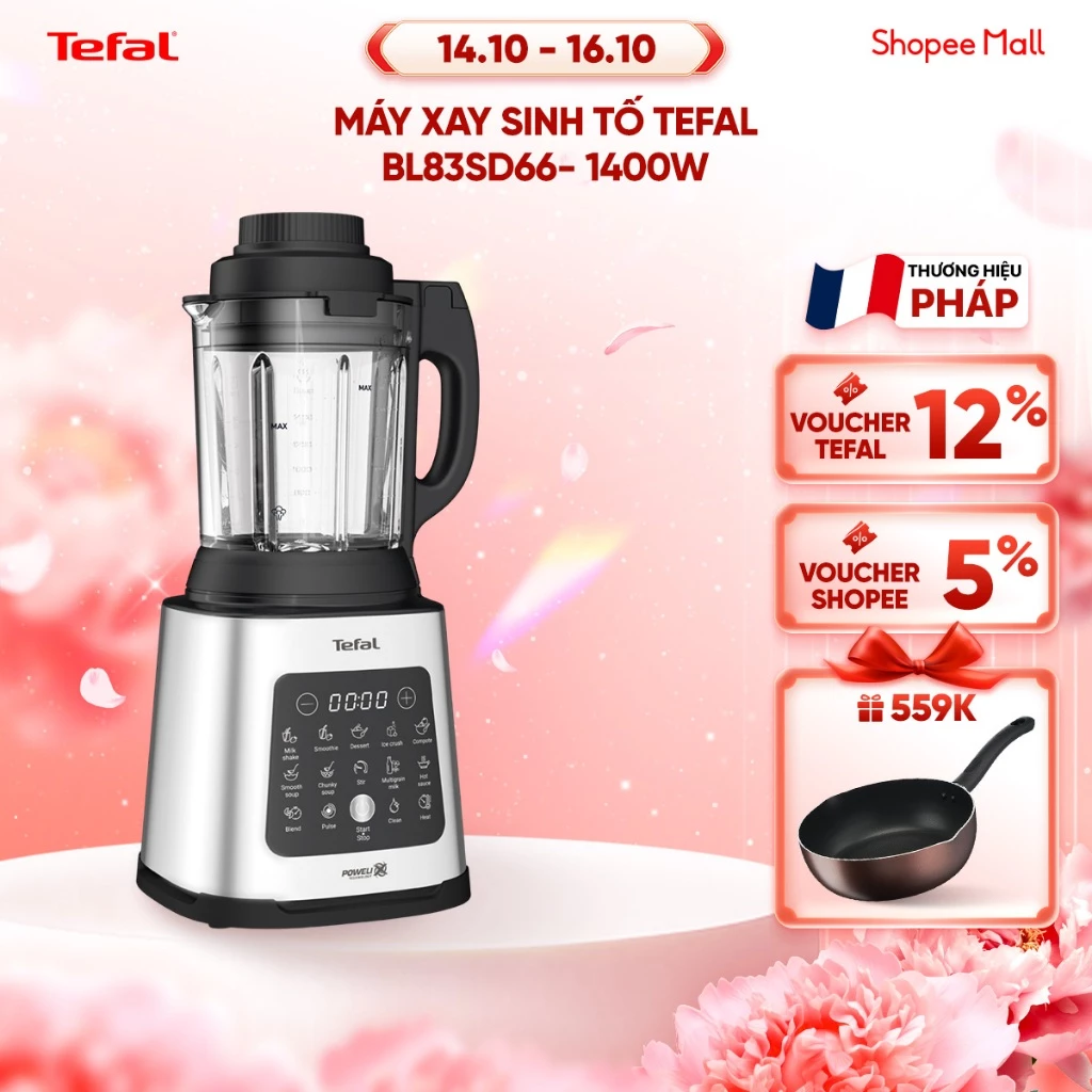 Máy làm sữa hạt, xay nấu đa năng Tefal - BL83SD66 1400W - xay sinh tố