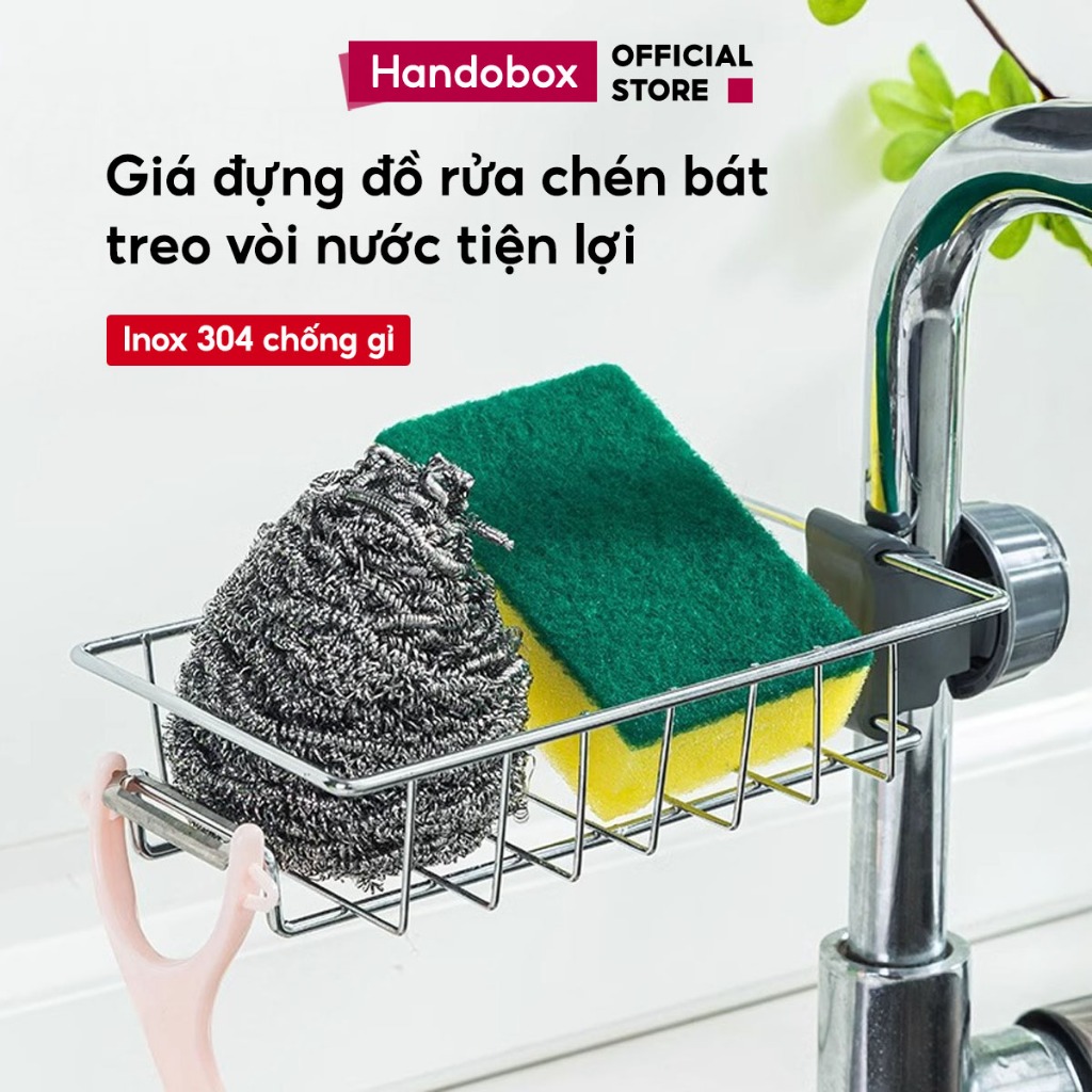 Giá Để Đồ Treo Bồn Rửa Bát Đa Năng Handobox Kệ Đựng Đồ Nhà Bếp Inox 304 Chống…
