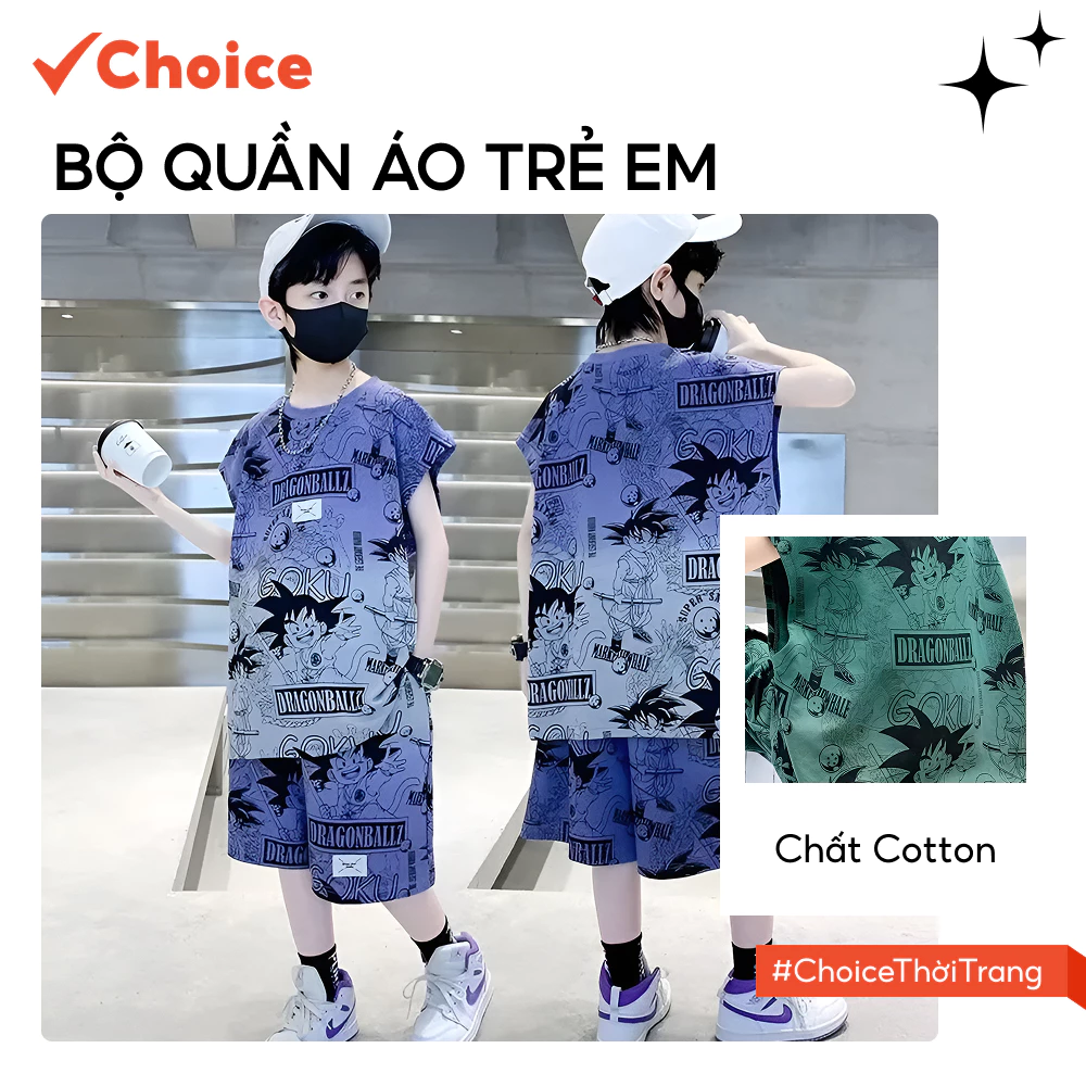 [Choice] [New] Bộ quần áo trẻ em SUKU 15-45kg mẫu SUKU dành cho bé trai