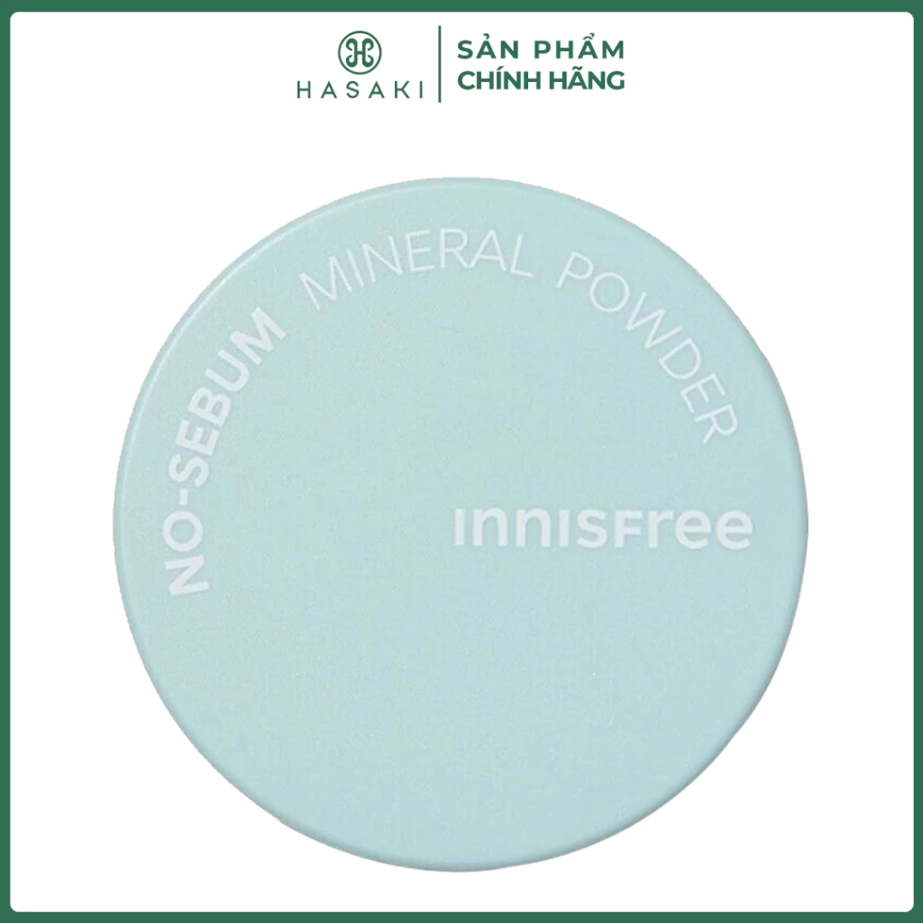 Phấn Phủ innisfree Kiềm Dầu Dạng Bột Khoáng 5g (Mới) No-Sebum Mineral Powder Hasaki Sản Phẩm Chính Hãng