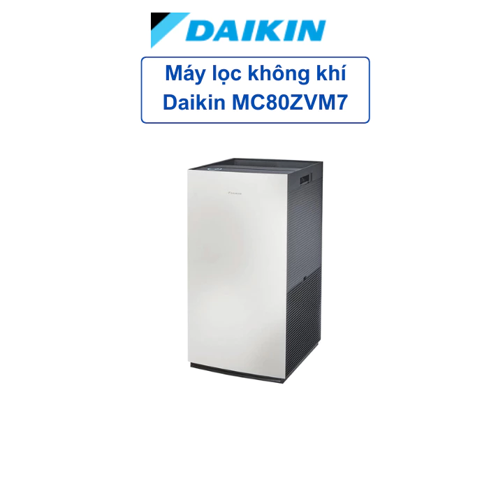 Máy lọc không khí Daikin MC80ZVM7- Dùng cho phòng 60m2 -Bộ lọc tĩnh điện TAFU Hepa- Tặng áo mưa Daikin-Bảo hành 12 tháng