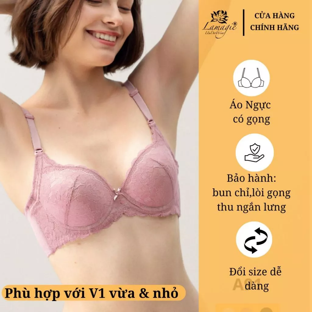 Áo Ngực Che Mỡ Nách A-91 Lamagie | Nâng Nhẹ – Ôm Dáng – Thoáng Mát Cả Ngày