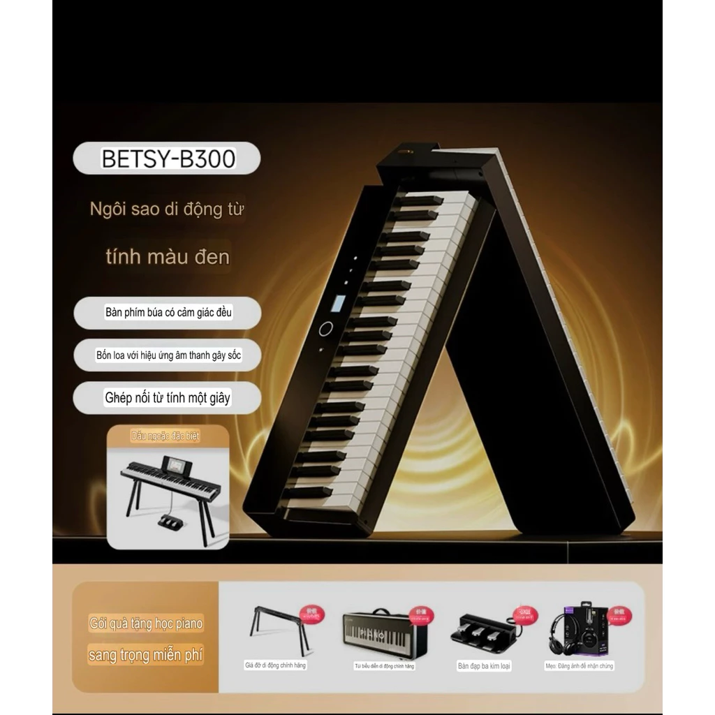 PIANO GẤP GỌN BETSY B300 - HÀNG CHÍNH HÃNG