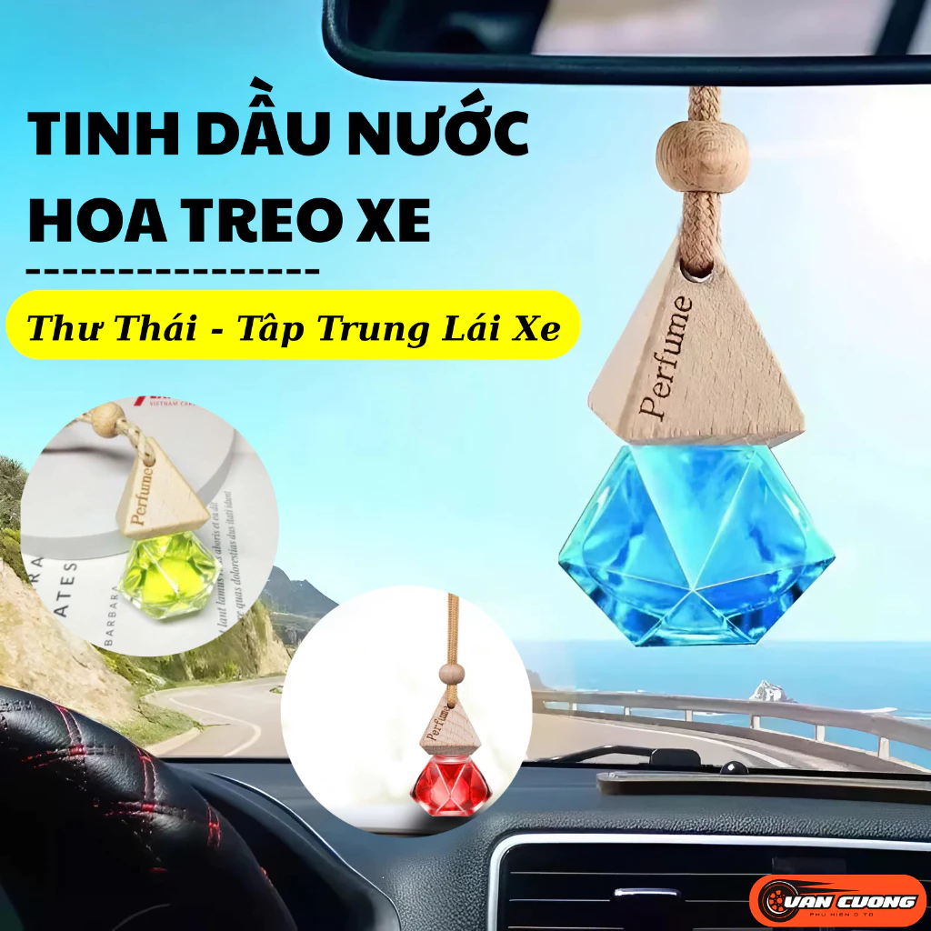 Tinh Dầu Nước Hoa Khử Mùi Ô Tô Nhiều Mùi Hương, Nước Hoa Treo Xe Hơi, Tủ Quần Áo Dung Tích 10ml