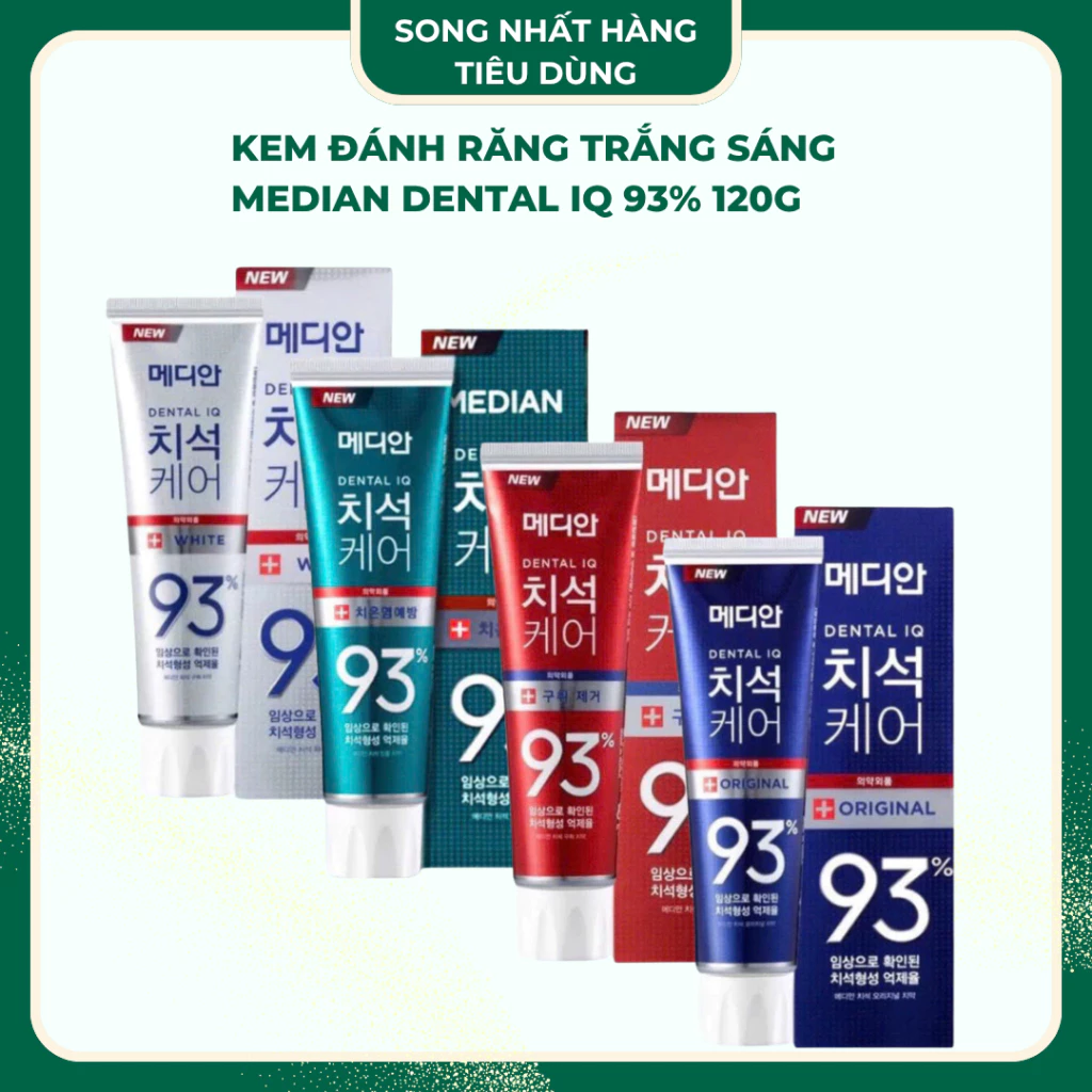 Kem Đánh Răng Trắng Sáng MEDIAN DENTAL IQ 93% 120g