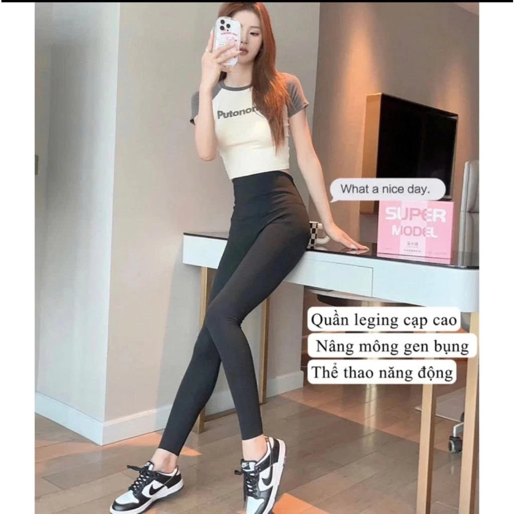 Quần Legging Đúc Su Kim Cương  có túi trước sau phiên bản 8.0 plus, cạp siêu cao tôn dáng