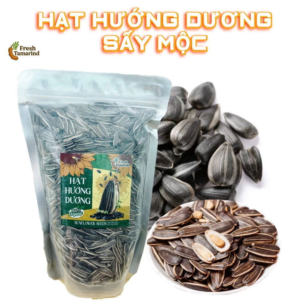 HẠT HƯỚNG DƯƠNG SẤY MỘC TÚI 500G ĂN VẶT