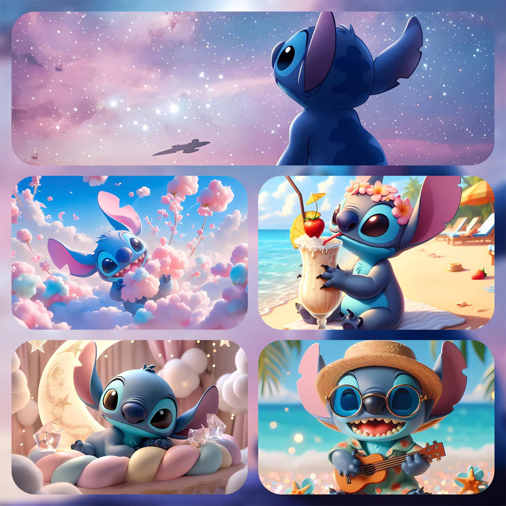 Lót Chuột, Pad Chuột Stitch Dễ Thương – Lót Chuột Anime Hoạt Hình Cho Học Sinh, Văn Phòng, Gaming, Làm Việc Tại Nhà
