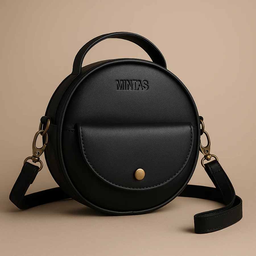 Túi xách nữ có dây đeo chéo, fom tròn siêu đẹp thời trang MINTAS bag