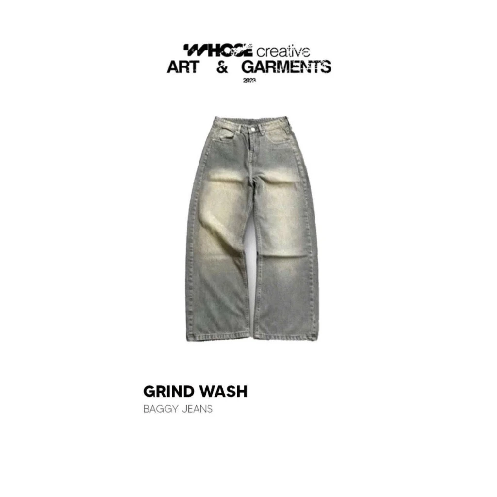 GRIND WASH BAGGY JEANS - Quần jeans wash Whose