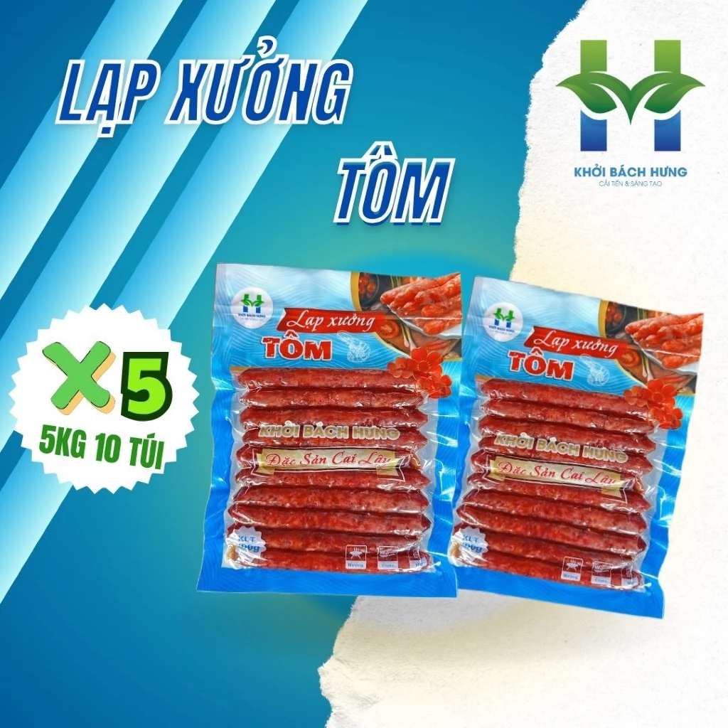5kg lạp xưởng Tôm khô (Không kèm quà) Khởi Bách Hưng