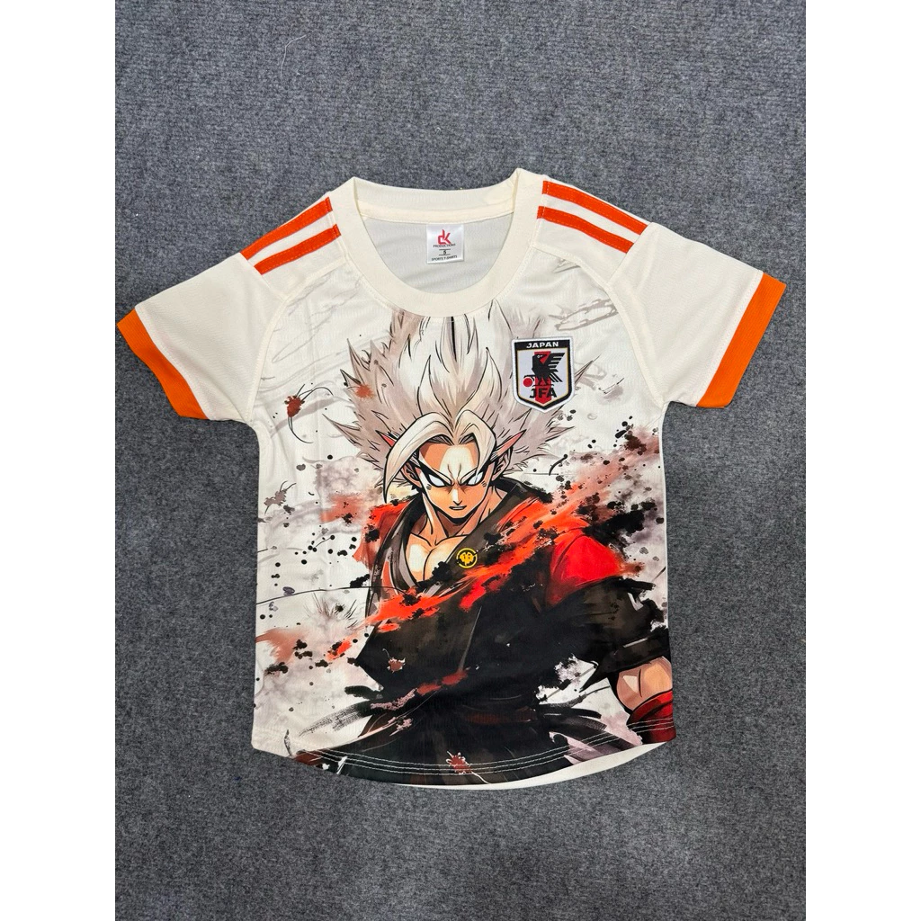 (Có In Tên Số) Bộ Bóng Đá Nhật Goku Thun Mè Cao Cấp Thoáng Mát Logo Thêu Loc Sport