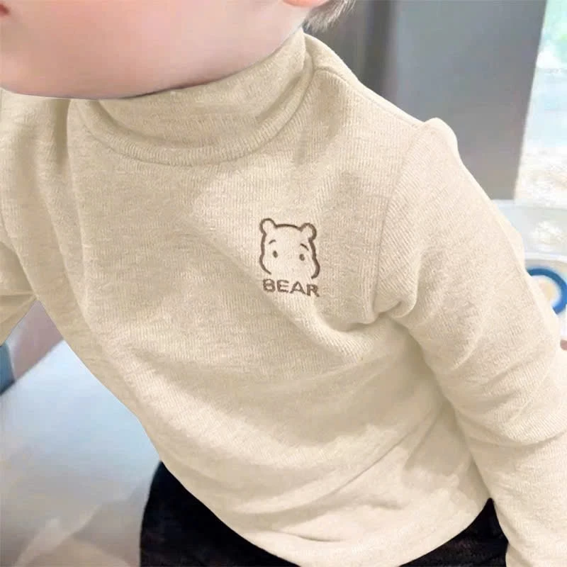 Áo Tăm Lông Thỏ Hàn Hình Thêu  Bear Dễ Thương Cho Bé Trai Bé Gái Chất Liệu Mềm Mịn 8-22 Kg (Tăm Thỏ Bear)
