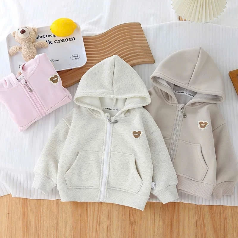 Áo Khoác Nỉ Bông Ấm Áp Dành Cho Bé 9- 36 Kg , Thích Hợp Cho Mùa Thu Và Mùa Đông (GẤU MIN)