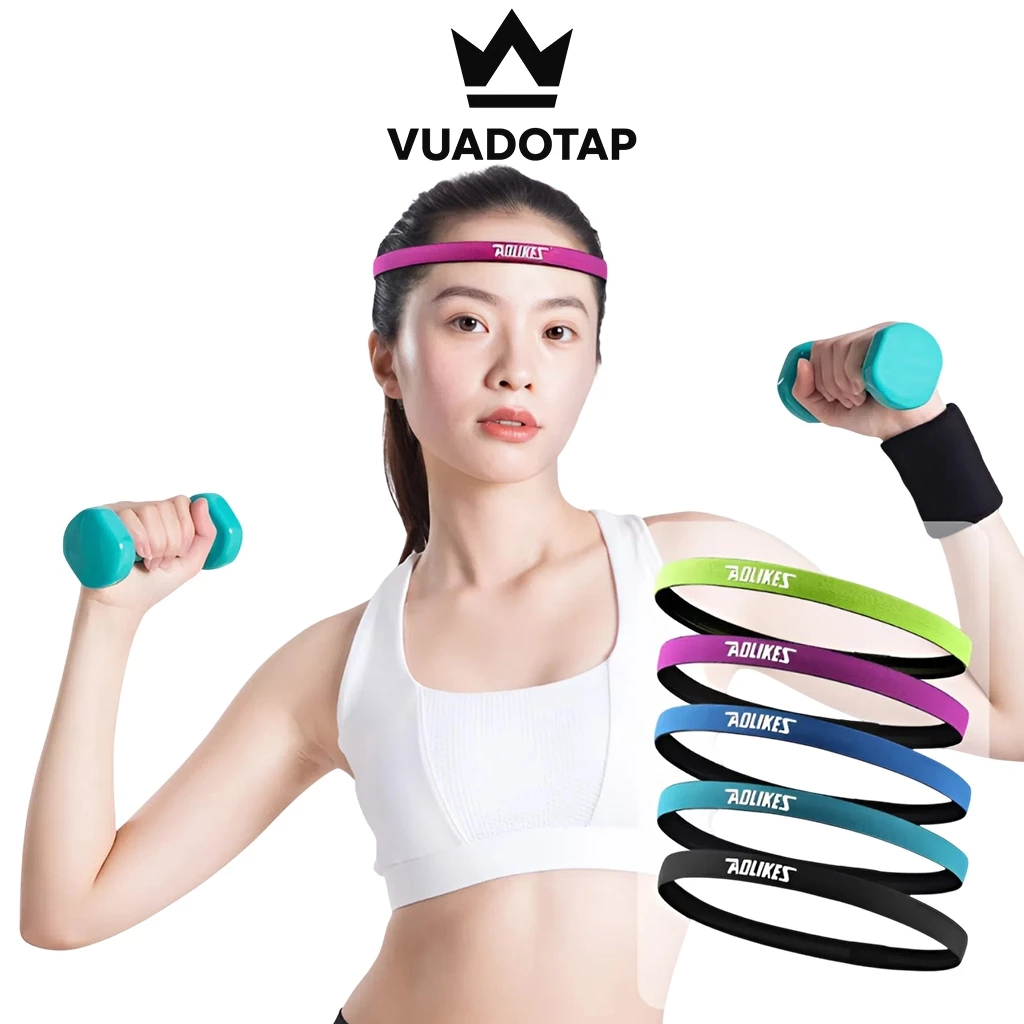 Băng Đô, Băng Trán Thể Thao Tập Yoga, Gym, Chạy Bộ, Tennis Thấm Mồ Hôi, Headband  Aolikes A2101
