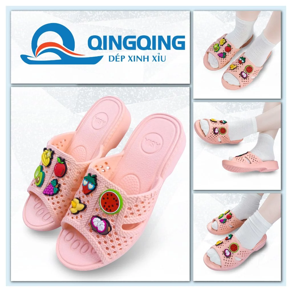 Dép Tổ Ong Asia HỒNG NHẠT Cao Cấp Siêu Nhẹ Đế Dày 3.4cm, Chống Trơn Trượt FORM CHUẨN - Có HĐĐT