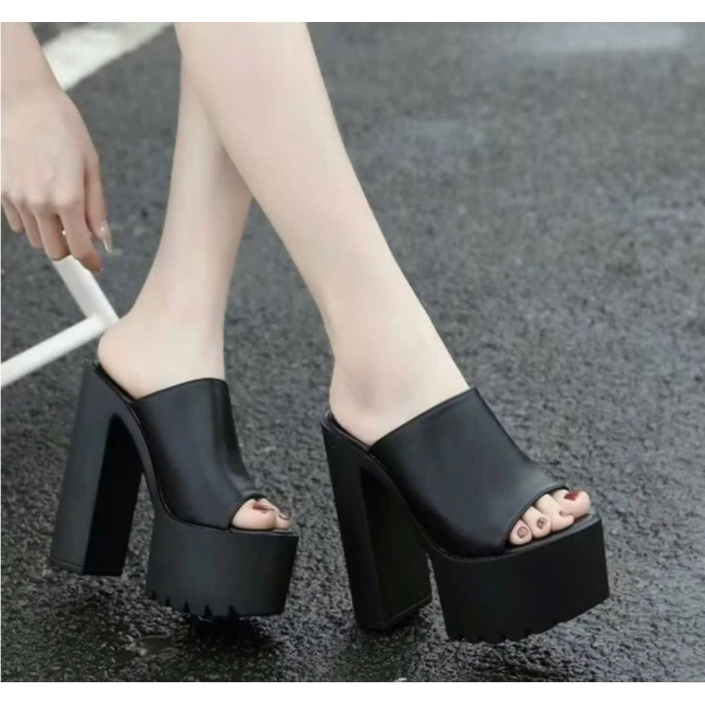 DÉP CAO GÓT NỮ 14P  DA MỀM ĐẾ SIÊU NHẸ SIZE 35 -39