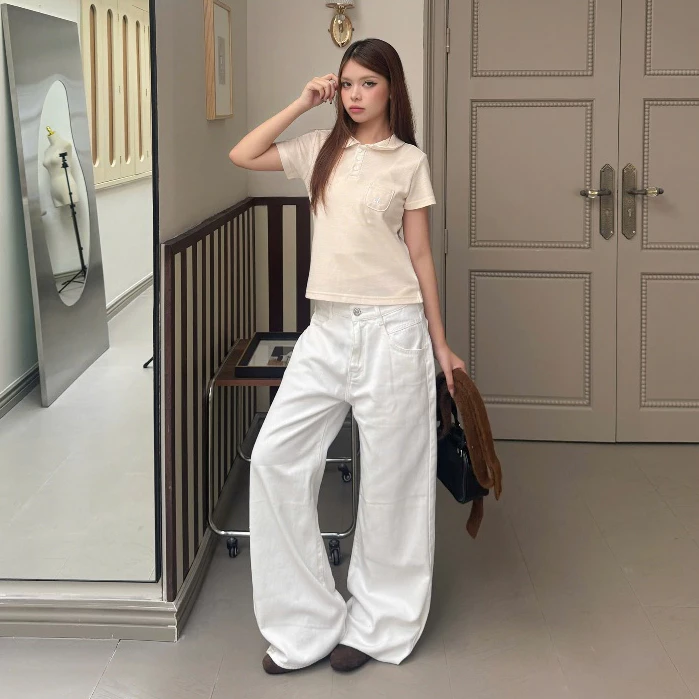 AB HOUSE - Quần jeans ống Suông VER2 Basic thời trang nam nữ