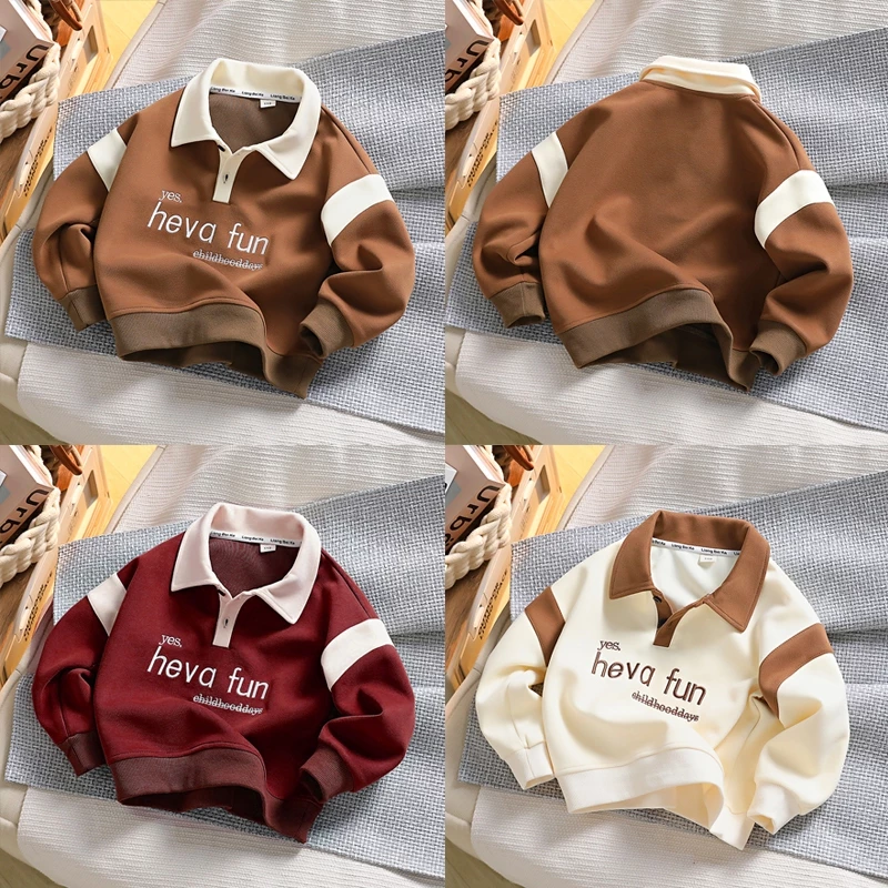 Áo Thu Đông Polo Dài Tay Bé Trai Bé Gái Hàn Quốc Thời Trang Trẻ Em Moonbe Áo Yes Ateve