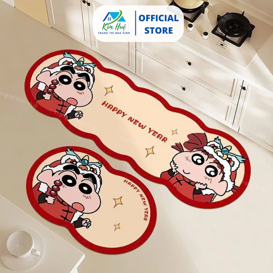 Bộ thảm Bali mẫu mới - thảm decor nhà bếp, chống trượt, dễ vệ sinh - Kim Huệ X02