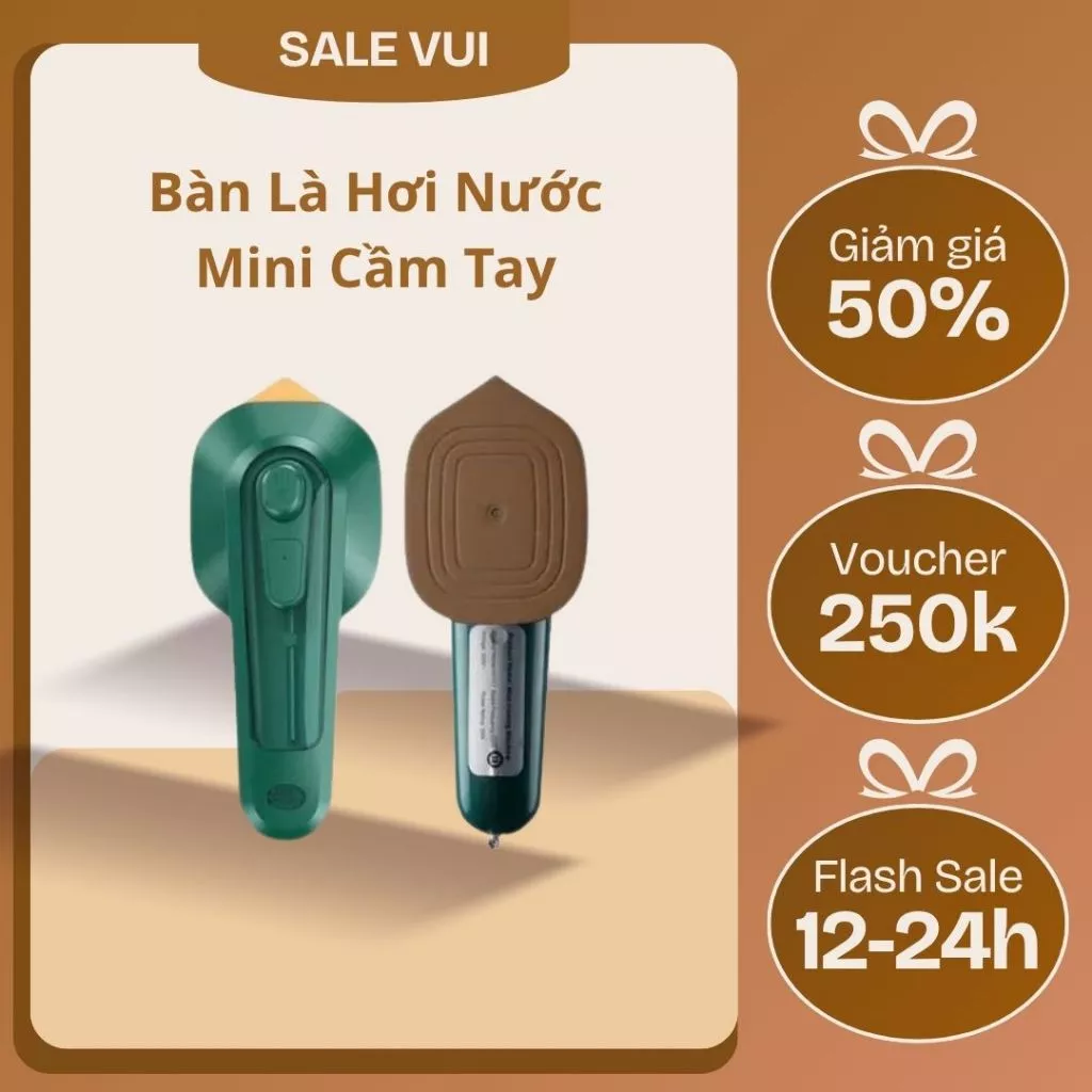 Bàn Là Hơi Nước Mini Cầm Tay, Bàn Ủi Hơi Nước Cầm Tay Nhỏ Gọn Dễ Dàng Mang Theo New