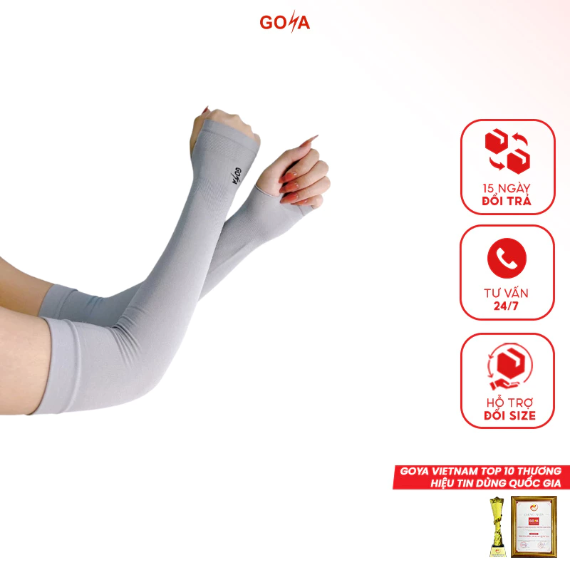 Găng tay áo chống nắng Goya băng lụa mùa hè chống tia cực tím
