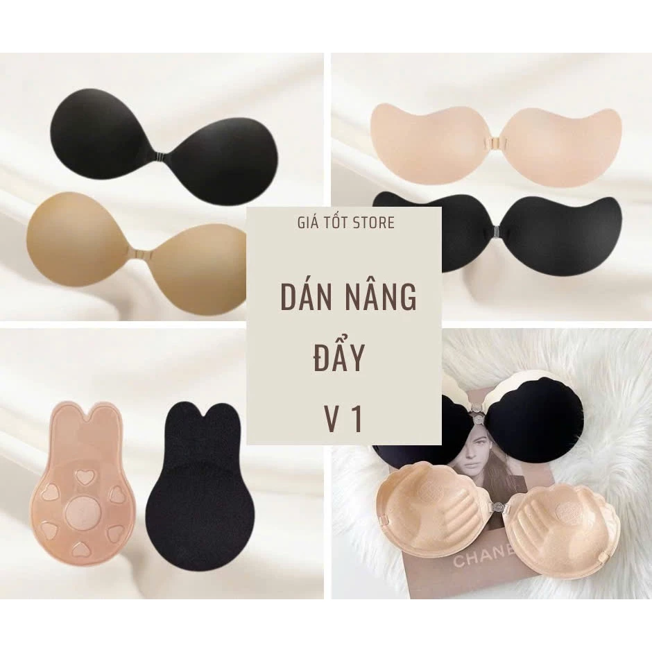 Áo Dán Ngực Miếng Dán Nâng Tạo Rãnh V1 Nhiều Mẫu Dáng Dán Khác Nhau Giá Sốc
