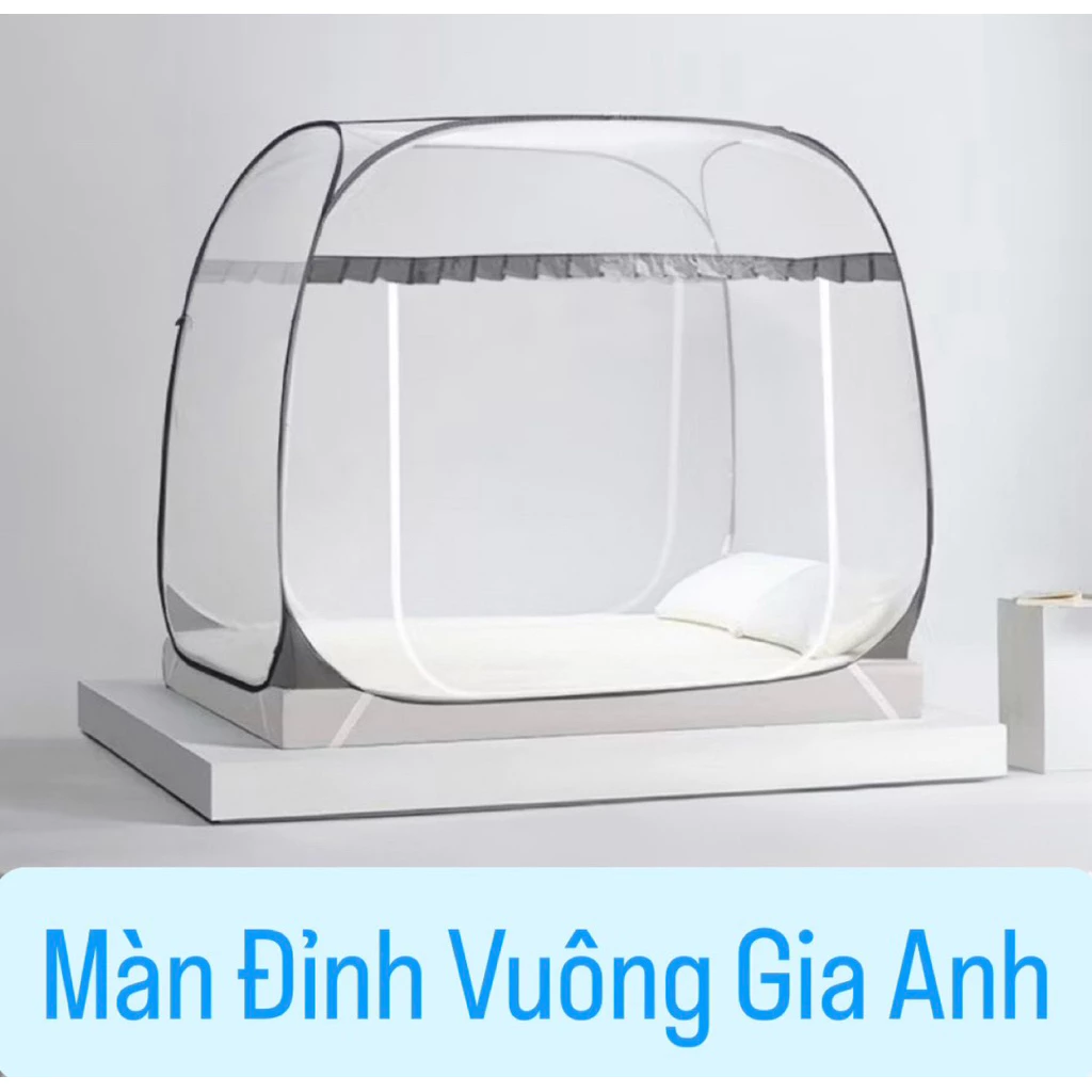 Mùng Chống Muỗi Đỉnh Vuông Đẹp, Đầy Đủ Kích Thước, Gấp Gọn Tiện Lợi - Xưởng Màn Gia Anh