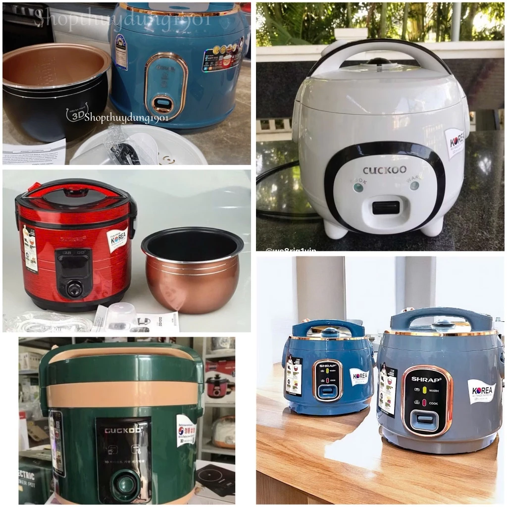 Phụ kiện nồi cơm các loại: Hứng nước, Lỗ thoát hơi, Cốc đong gạo, Muôi xới hàng chuẩn đi theo nồi
