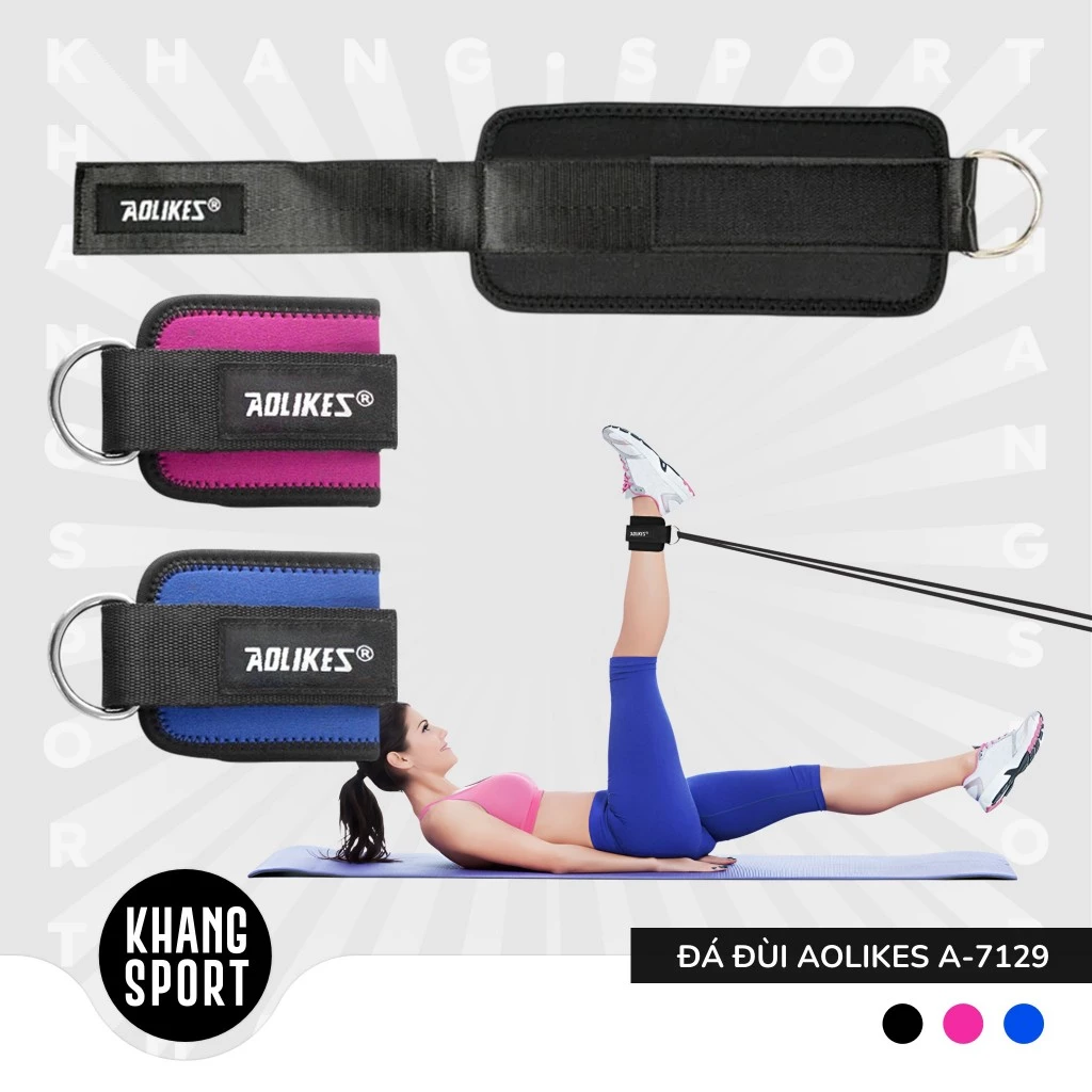[1 Chiếc] Quấn Cổ Chân Aolikes A-7129 - Đá Đùi Tập Gym, Tập Mông Chính Hãng Cao Cấp - QCC-AL7129