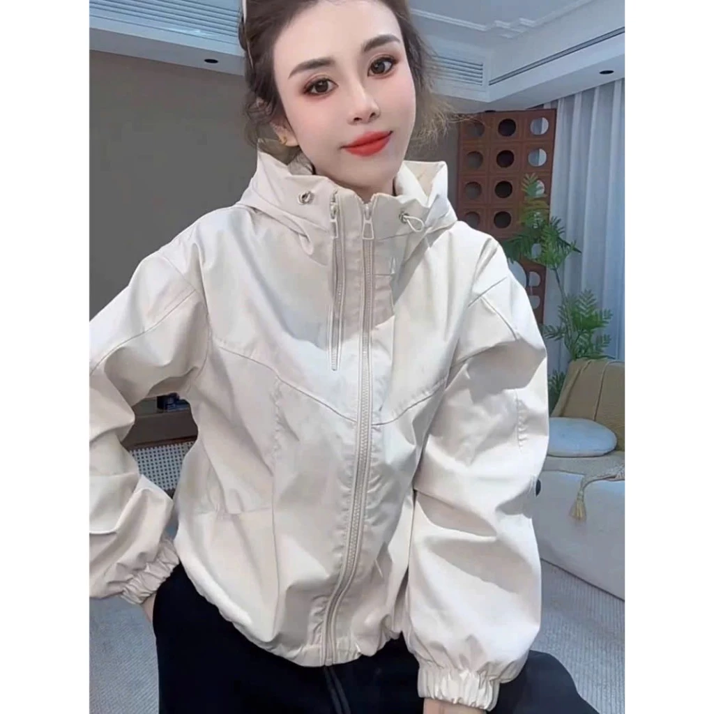Áo Khoác Gió Nữ Trần Bông Bên Trong, Dáng Ngắn Phù Hợp Mặc Nhà Và Đi Chơi- CÓ TÚI TRONG