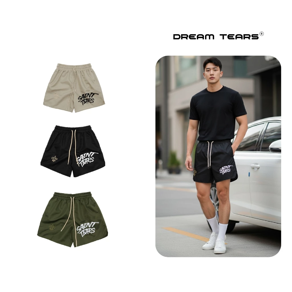 Quần Short Nam Dream Tears Chất Vải Gió Thoáng Mát Sang Trọng QG10