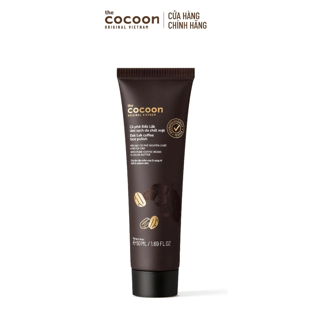 HÀNG TẶNG KHÔNG BÁN - Trial size - Tẩy da chết mặt cà phê Đắk Lắk Cocoon cho làn da mềm mại & rạng rỡ 50ml