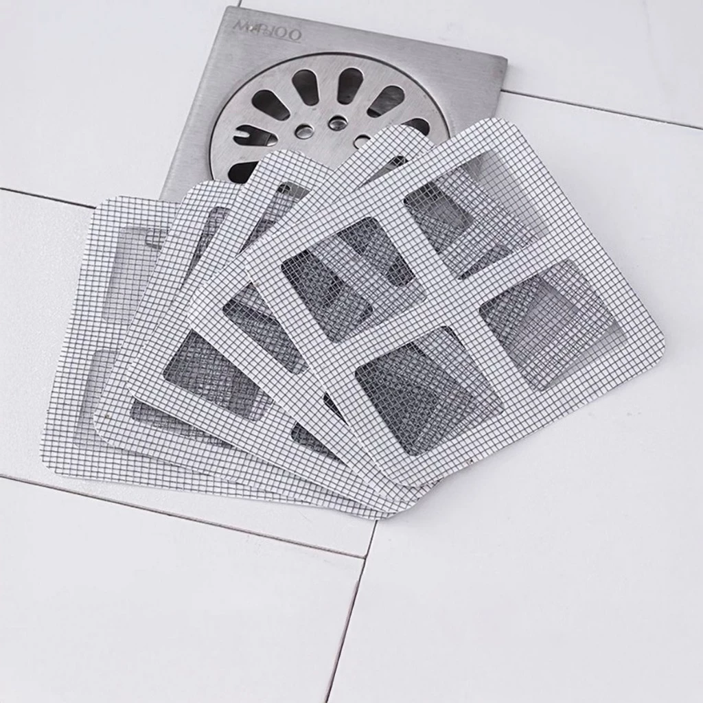 SET 20/50/100 Viên Lưới Lọc Rác Chống Tắc Cống Thoát Nước Nhà Tắm Miếng Dán Chặn Rác Bồn Rửa Ngăn Côn Trùng