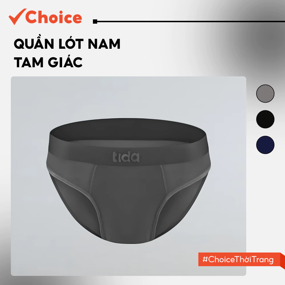 [Choice] Quần Lót Nam Tam Giác QLT06 Chất Liệu Vải Cotton, Họa Tiết Chữ To