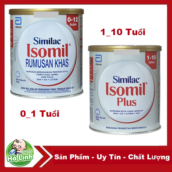 Sữa Bột Similac Isomil, Isomil Plus 400g [Date 2028]......:
