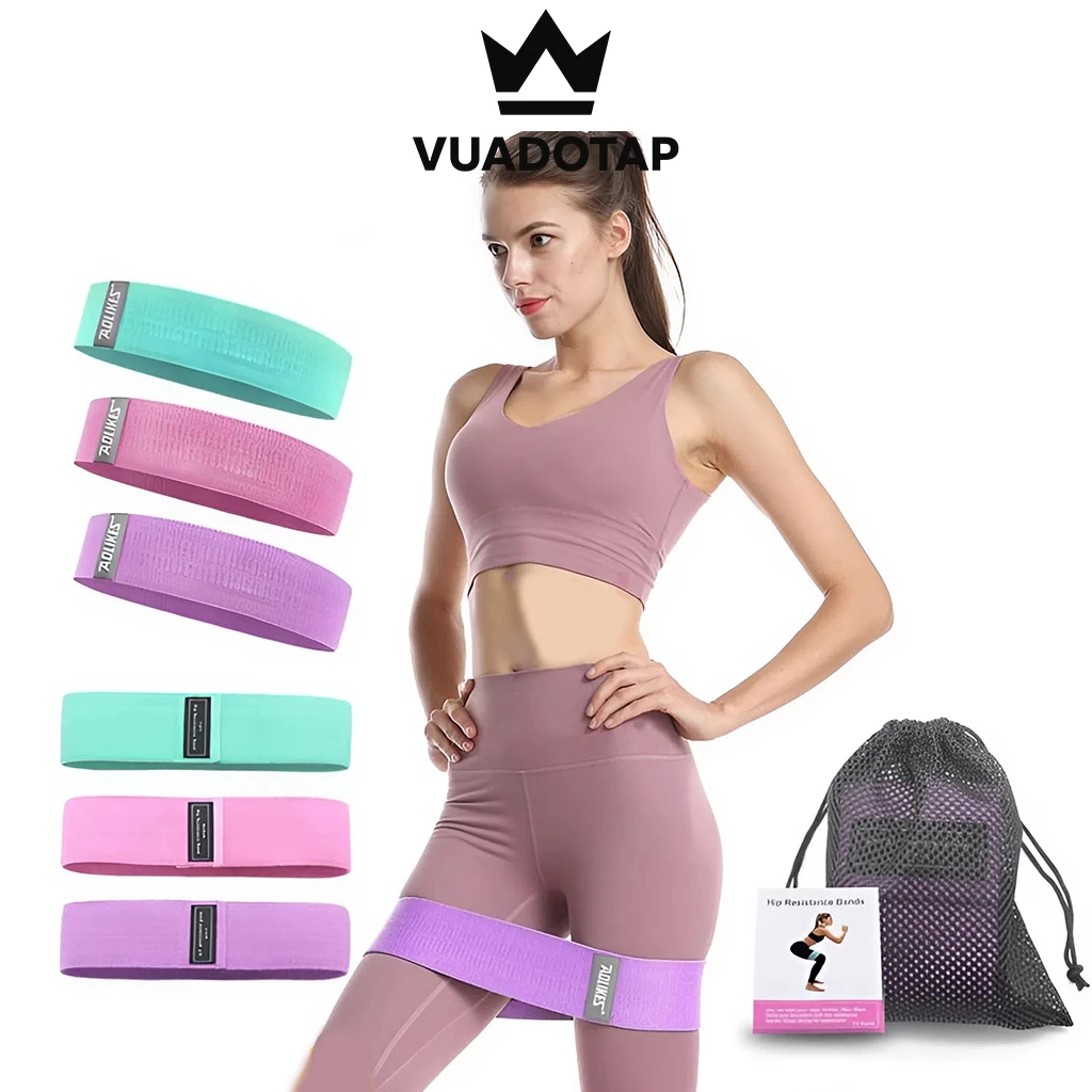 Dây Kháng Lực Vải Tập Mông Squat Chính Hãng Aolikes A3604