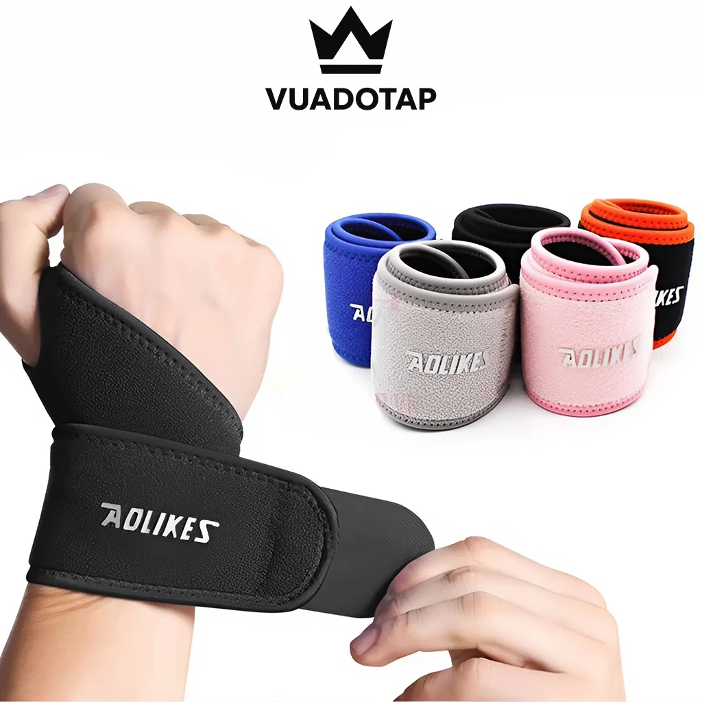Băng Quấn Cổ Tay, Đai Quấn Bảo Vệ Cổ Tay Tập Gym Nâng Tạ Aolikes A7937