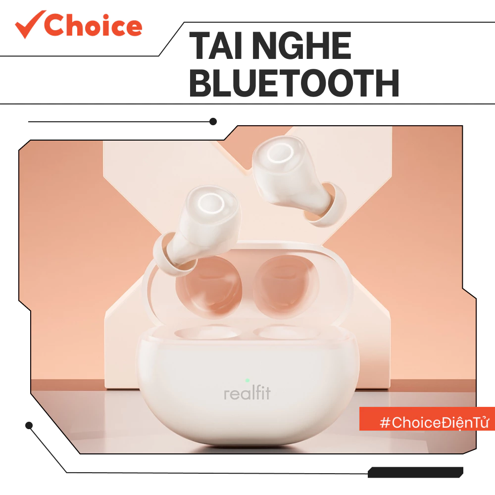 Tai Nghe Bluetooth Choice FS1-2322-309 Màu Trắng Nhạt Thể Thao Bass Tốt