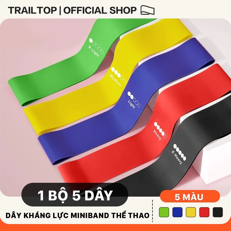 【COD】Trailtop Dây Kháng Lực Tập Yoga Tập Gym Dây Đàn Hồi Cao Cấp Bền Bỉ Dòng Cao Cấp